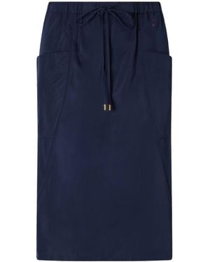 Alaïa Alaïa Drawstring Shell Skirt - Blue