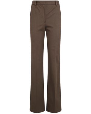 JOSEPH Tafira Pressed-Crease Tailored Pants - Brown