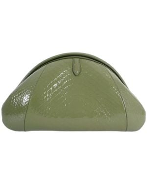 Alaïa Semi-Circular Clutch - Green