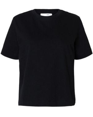 SELECTED Boxy T-Shirt - Black