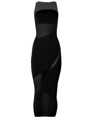 Wolford Sheer Panel Maxi Dress - Black