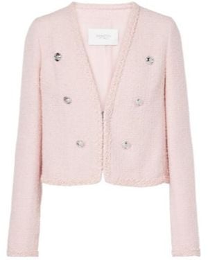 Giambattista Valli Wool-Blend Tweed Jacket - Pink