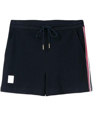 Thom Browne Piqu Stripe Shorts - Blue
