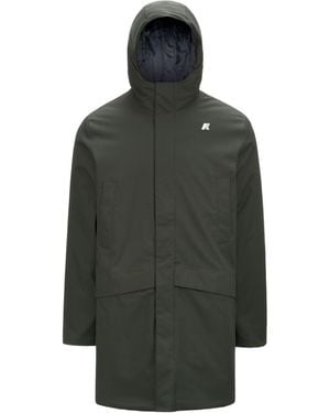K-Way Logo Waterproof Jacket - Green