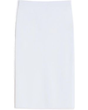 Max Mara Slit Midi Skirt - White