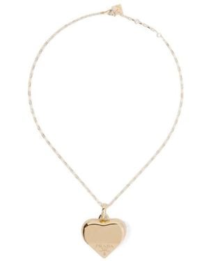 Prada Eternal Medium Pendant Necklace - White