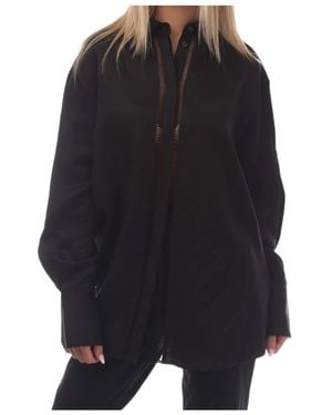 BOSS Oversized Longsleeve Shirt - Black