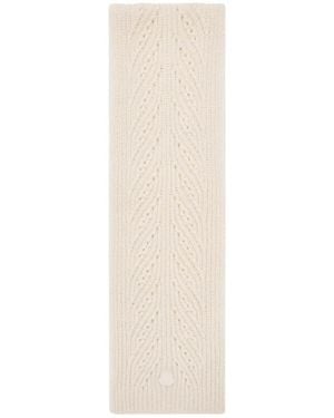 Moncler Wool Blend Scarf - White