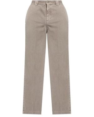 Ferragamo Straight-Leg Trousers - Grey
