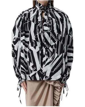 Dries Van Noten Long-Sleeved Printed Shirt - Black