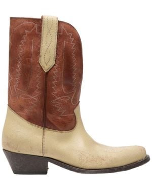 Golden Goose Wish Star Low Boots - Brown
