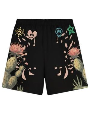 Barrow Cactus-Print Shorts - Black