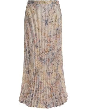 Golden Goose Long Pleated Skirt - Brown