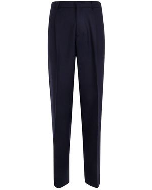 Lardini Pleated Tailored Pants - Blue