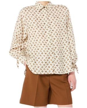 Max Mara Long-Sleeved Shirt - Natural