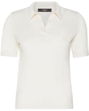 Weekend by Maxmara Short-Sleeved Polo Shirt - White