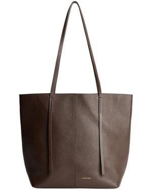 By Malene Birger Abilso Square Tote Bag - Brown