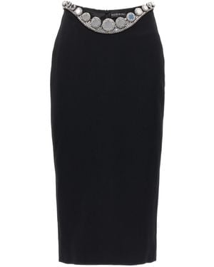 David Koma Slit Skirt - Black