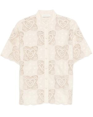 Zimmermann Wanderlust Buttoned Shirt - White