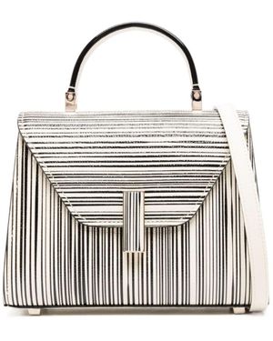 Valextra Micro Iside Sketch Cross Body Bag - White