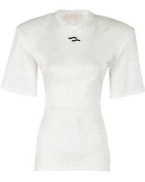 Ssheena Logo Short Sleeve Top - White