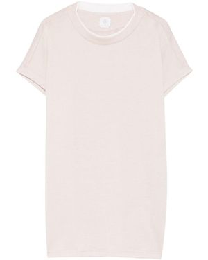 Eleventy Crew-Neck Short-Sleeve T-Shirt - White