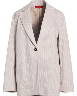 MAX&Co. Striped Single-Breasted Suit - Gray