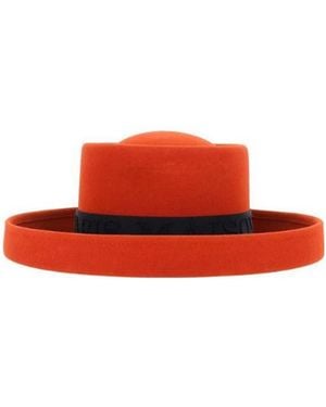 Maison Michel Logo Details Ship Hat - Red