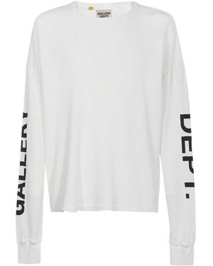 GALLERY DEPT. Round Collar Long Sleeve Sweater - White