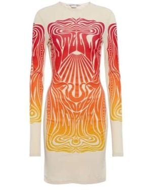 Stella McCartney Velvet-Trimmed Minidress - Multicolour