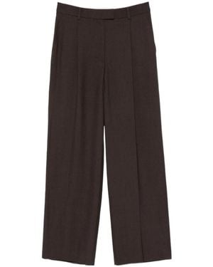 Low Classic Straight-Leg Casual Trousers - Brown