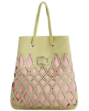 Roger Vivier Mini Viv' Pocket Queeny Bag - Natural
