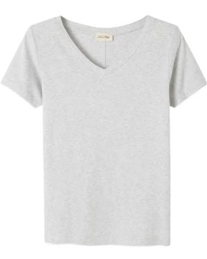 American Vintage Gamipy V-Neck T-Shirt - White