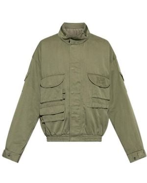 Balmain Pocketed Utility Jacket - Green