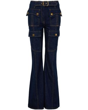Zimmermann Luna Utility Flared Jeans - Blue