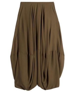 Lemaire Balloon Midi Skirt - Brown