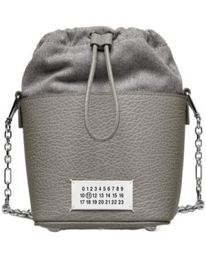 Maison Margiela 5Ac Drawstring Bucket Bag - Grey