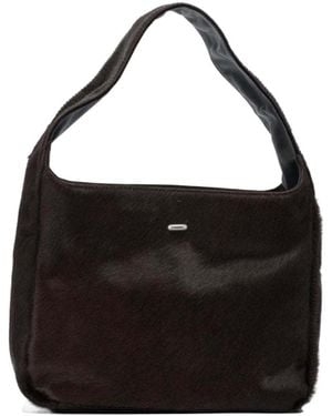Our Legacy Hair-On Messenger Bag - Blue