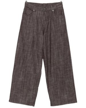 Panicale Straight-Leg Pants - Gray