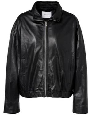 Yves Salomon Leather Jacket - Black