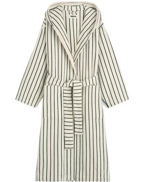 Tekla Terry Hooded Bathrobe - White