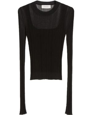 Sportmax Spxbuono Trompe L'Oeil Jumper - Black