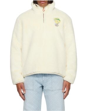 CASABLANCA Half-Zip Sweatshirt - White