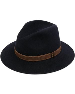 Borsalino Wide-Brimmed Hat - Black