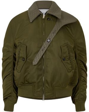 Bottega Veneta Short Puffer Jacket - Green