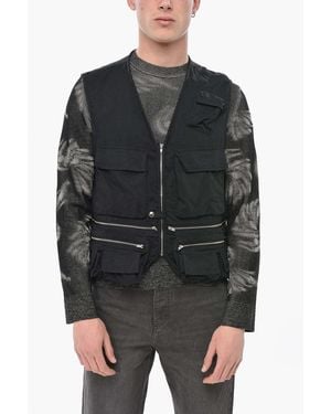 Magliano Utility Gilet With Zip Closure - Black