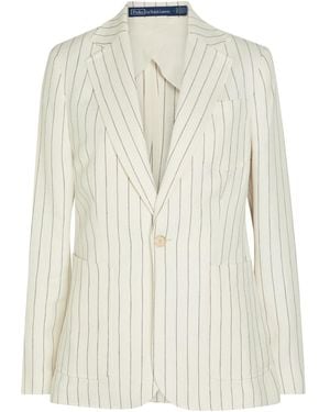 Polo Ralph Lauren Striped Blazer - White
