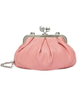 Weekend by Maxmara Pasticcino Chain-Link Small Clutch Bag - Pink