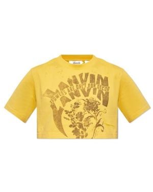 Lanvin X The Future Short-Sleeved T-Shirt - Yellow