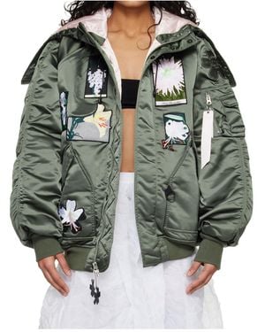 Cecilie Bahnsen N-2B Bomber Jacket - Green